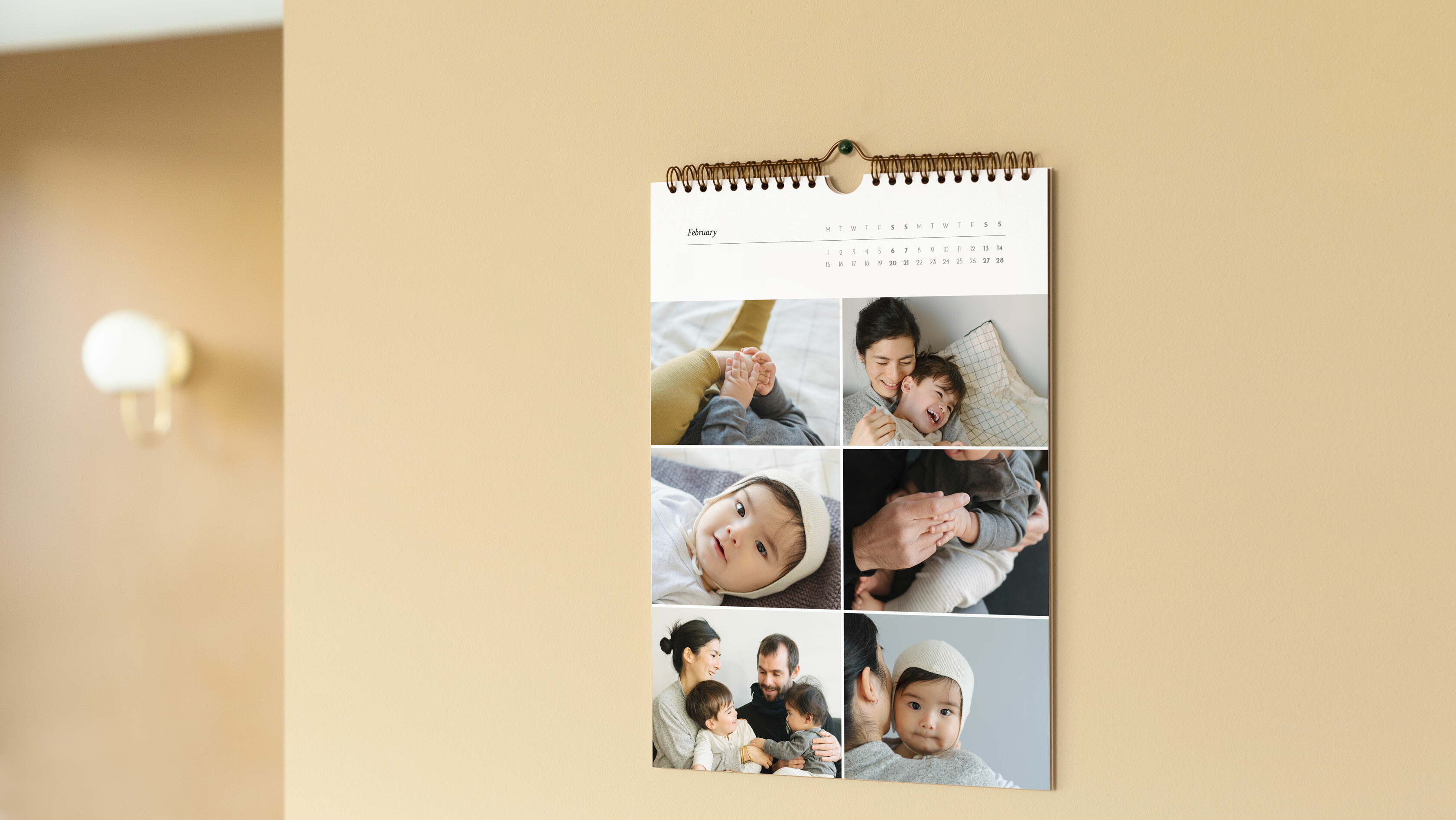 a4 photo calendar hanging A4照片日历挂