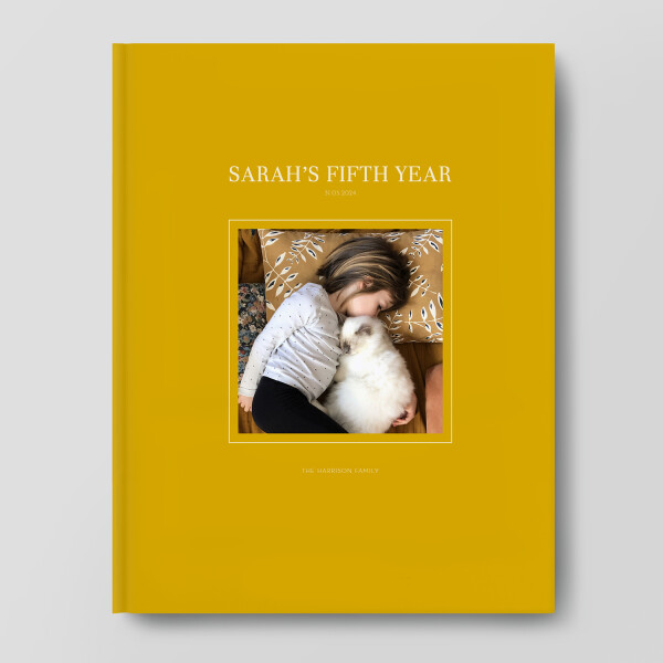 Printed Hardcover (Large Portrait) - Pigment Yellow