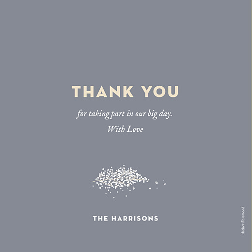 Wedding Thank You Cards Baby's breath grey Wedding Thank You Cards Baby's breath grey