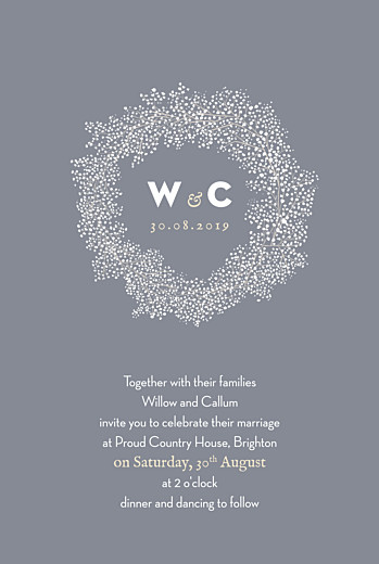 Wedding Invitations Baby's breath grey Wedding Invitations Baby's breath grey