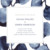 Wedding Invitations Deep floral blue - Page 1 Wedding Invitations Deep floral blue - Page 1