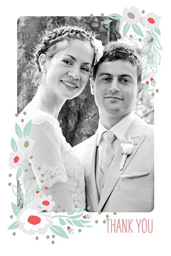 Wedding Thank You Cards Eden blue Wedding Thank You Cards Eden blue