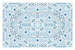 Notecards Nomad blue & white Notecards Nomad blue & white