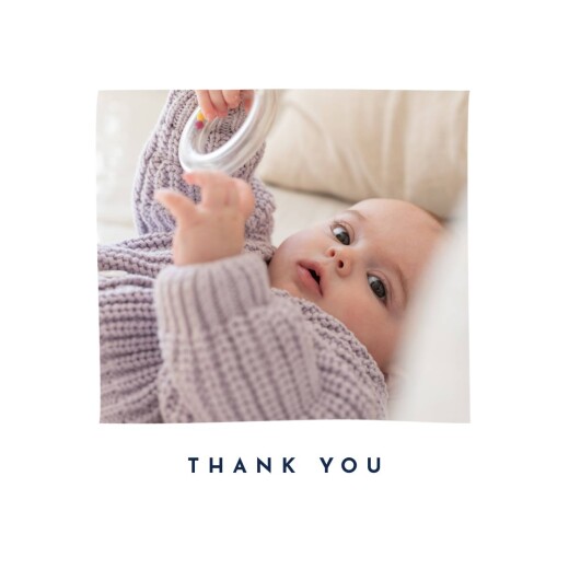 Floral Ribbon Baby Thank You Cards - Rosemood