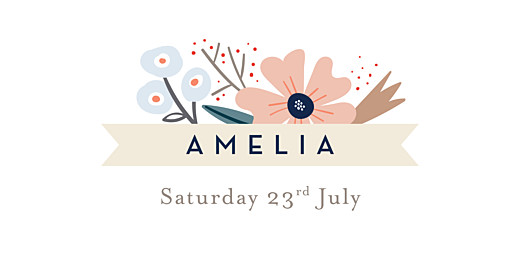 Christening Place Cards Floral Ribbon White - Page 4 Christening Place Cards Floral Ribbon White - Page 4