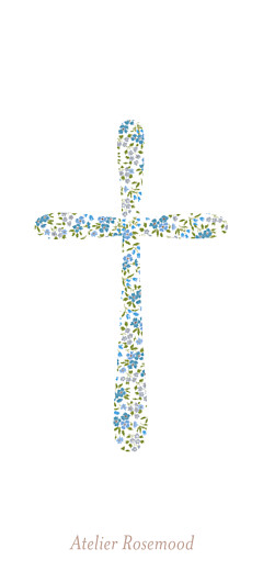 Christening Gift Tags Liberty cross blue - Page 2