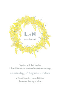 Wedding Invitations Mimosa Yellow