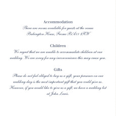 Guest Information Cards Nautical Blue