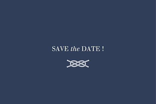 Save The Dates Nautical Blue - Front Save The Dates Nautical Blue - Front