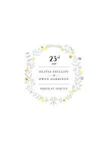 Wedding Order of Service Booklets Touch of Floral White