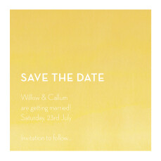 Save The Dates Watercolour Yellow