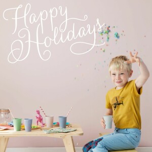 Christmas Cards Holiday script white Christmas Cards Holiday script white