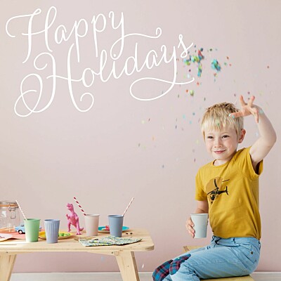 Christmas Cards Holiday script white finition Christmas Cards Holiday script white finition