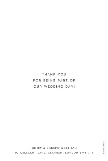 Wedding Thank You Cards Simple photo portrait (foil) white - Page 2 Wedding Thank You Cards Simple photo portrait (foil) white - Page 2