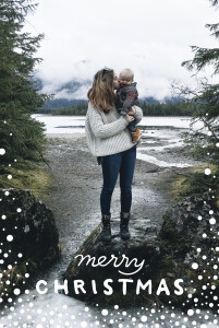 Christmas Cards 2022 Holiday Flurries Blue