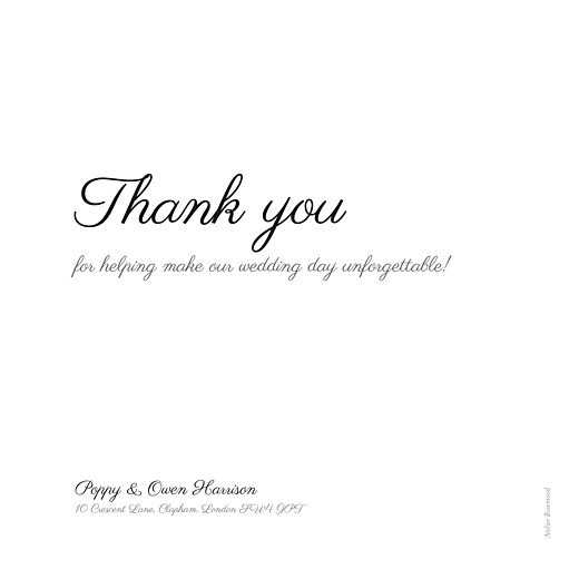 Wedding Thank You Cards Memory white - Page 2 Wedding Thank You Cards Memory white - Page 2