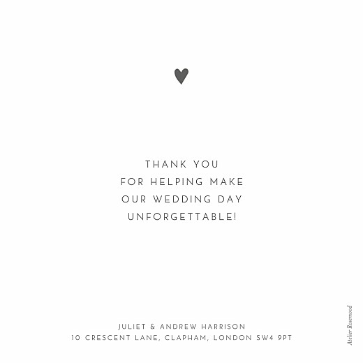 Wedding Thank You Cards Foil heart white - Page 2 Wedding Thank You Cards Foil heart white - Page 2