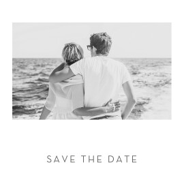 Save The Dates Elegant Heart (Foil) White