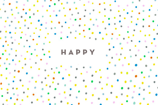 Notecards Happy White - Front Notecards Happy White - Front