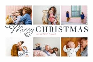 Christmas Cards Holiday Greetings White