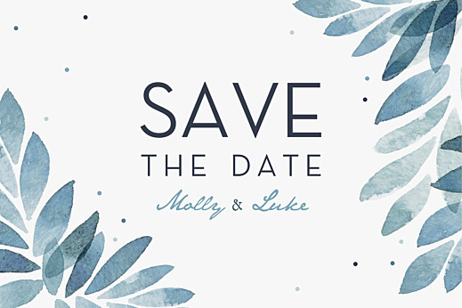 Save The Dates Summer Night Blue - Front Save The Dates Summer Night Blue - Front