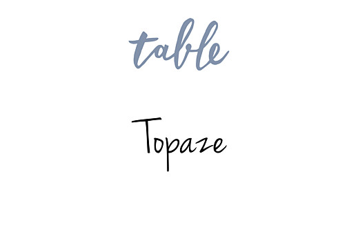 Table Numbers Love letters blue Table Numbers Love letters blue