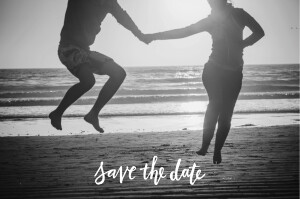 Save The Dates Love Letters Blue
