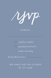 RSVP Cards Love Letters (Small) Blue