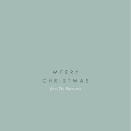 Christmas Cards Peace & Joy (Foil) Green