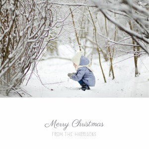 Christmas Cards Starry ribbon (foil) 4 pages grey Christmas Cards Starry ribbon (foil) 4 pages grey