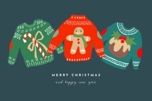 Christmas Cards Christmas jumper (4 pages) blue Christmas Cards Christmas jumper (4 pages) blue