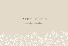 Save The Dates Fern Foray Beige