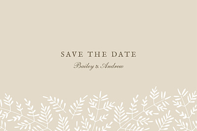 Save The Dates Fern foray beige finition