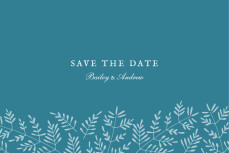 Save The Dates Fern Foray Blue