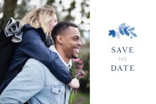 Save The Dates English Garden Blue