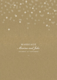 Wedding Order of Service Booklet Covers Celebration Kraft