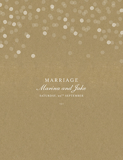 Wedding Invitations Celebration kraft finition Wedding Invitations Celebration kraft finition