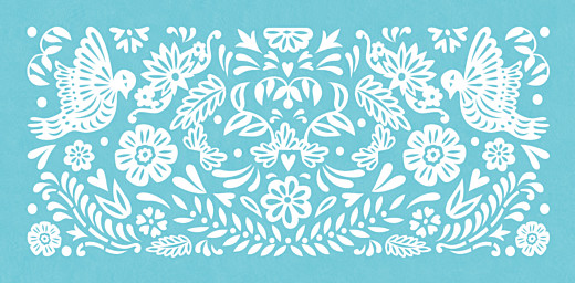 Wedding Place Cards Papel Picado Blue - Page 2 Wedding Place Cards Papel Picado Blue - Page 2