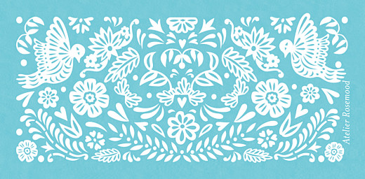Wedding Place Cards Papel Picado Blue - Page 3 Wedding Place Cards Papel Picado Blue - Page 3