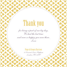 Wedding Thank You Cards Radiance Yellow