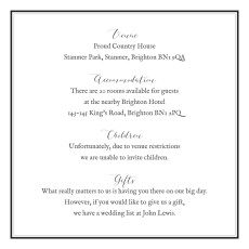 Guest Information Cards Foliage Gray