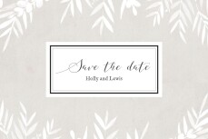 Save The Dates Foliage Gray