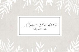 Save The Dates Foliage Gray