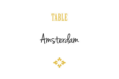 Wedding Table Numbers Radiance yellow finition Wedding Table Numbers Radiance yellow finition