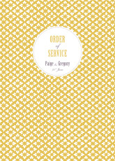 Wedding Order of Service Booklet Covers Radiance Yellow