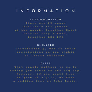 Guest Information Cards Confetti Blue