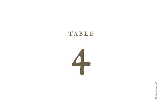 Wedding Table Numbers Fer foray beige - Page 1