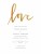 Wedding Invitations Love letters (foil) white - Page 1