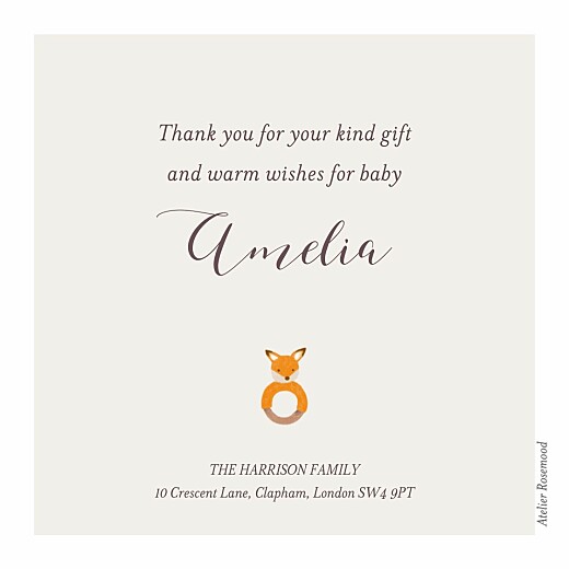 Baby Thank You Cards Autumn baby white - Page 2