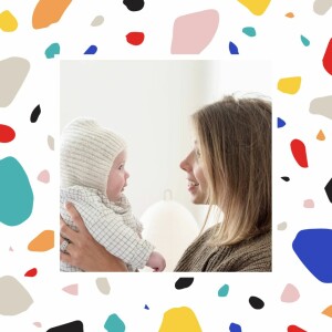 Baby Thank You Cards Terrazzo dark Baby Thank You Cards Terrazzo dark